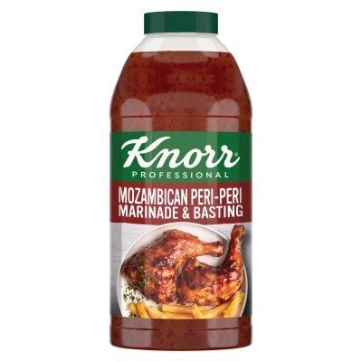 Knorr Professional Mozambican Peri-Peri Marinade & Basting - Knorr Professional Mozambican Peri-Peri Marinade & Basting is a ready-to-use solution that delivers on-trend spicy and tangy flavours, with versatility across multiple application, including glazing, grilling and pasta sauces.